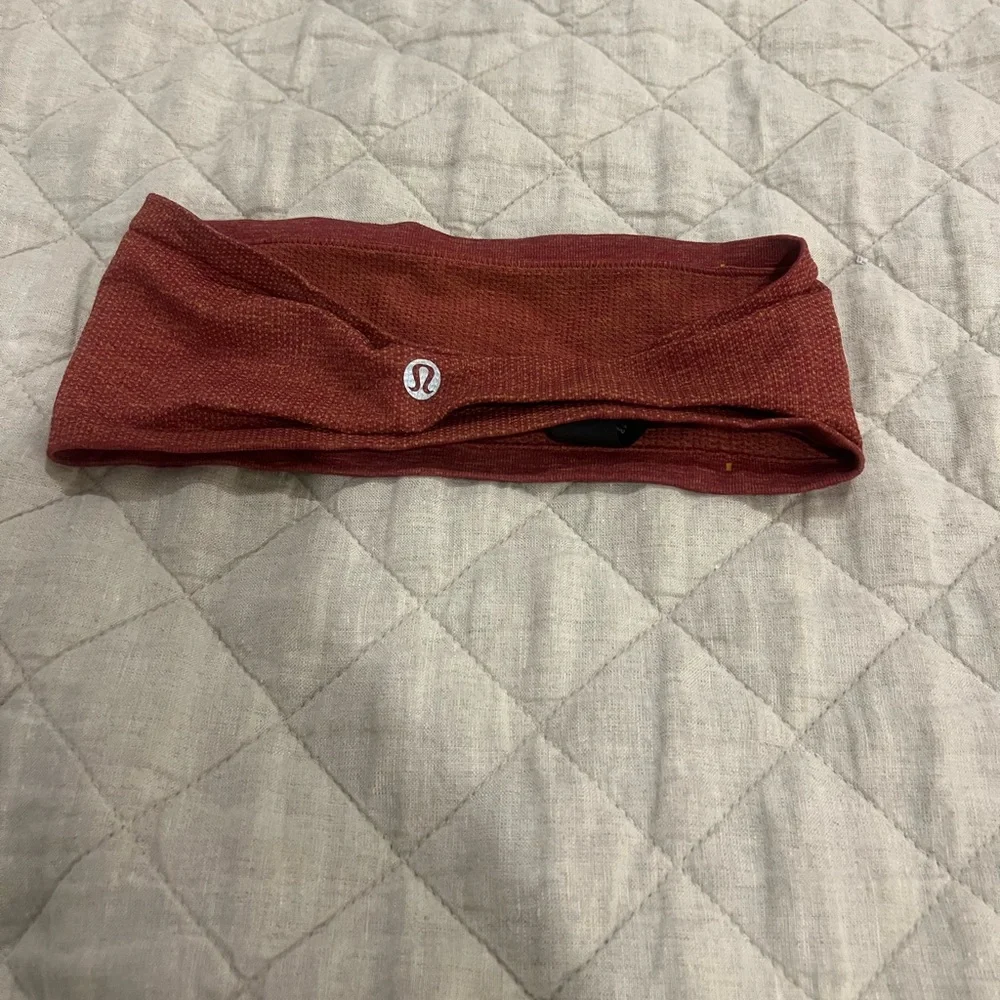 lululemon athletica Rust/Brick Stretch Workout Headband